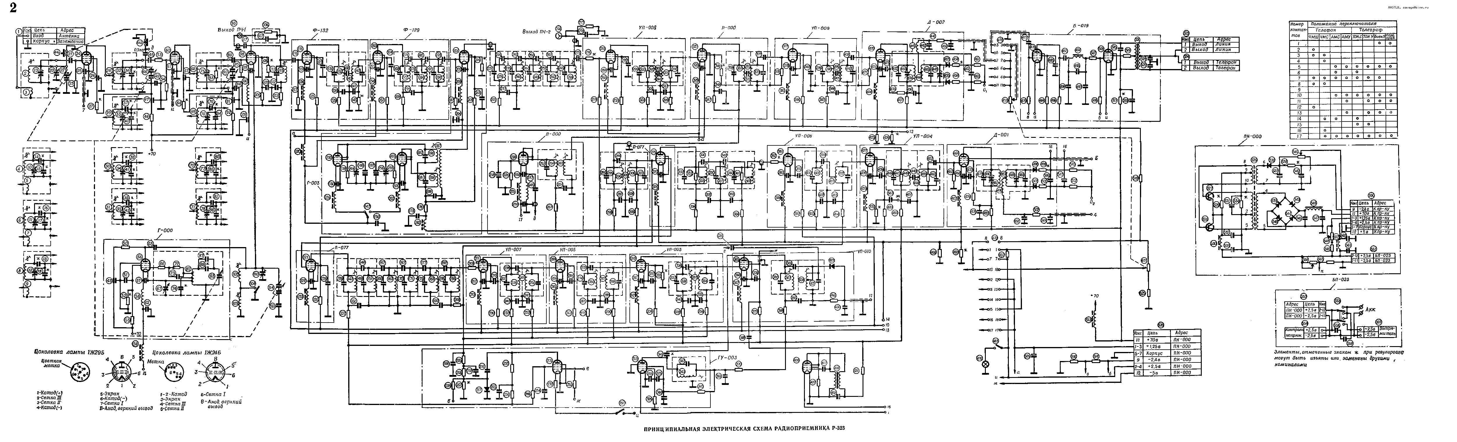 Р311 приемник схема